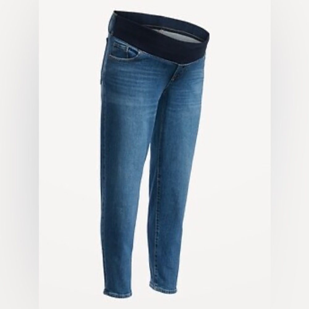Old Navy Dark Wash Maternity Front Low Panel O.G. Straight Jeans